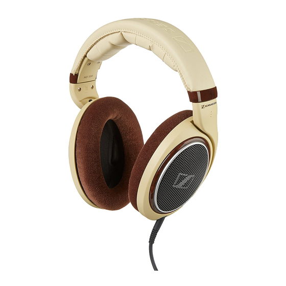 Sennheiser HD 518 Brochure & Specs