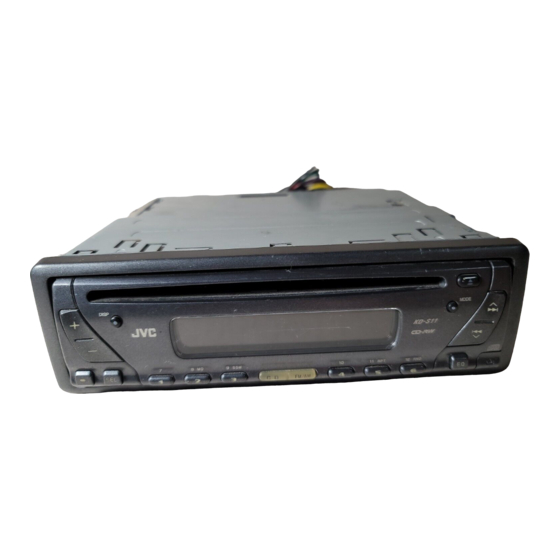 JVC KD-S11 Installation & Connection Manual