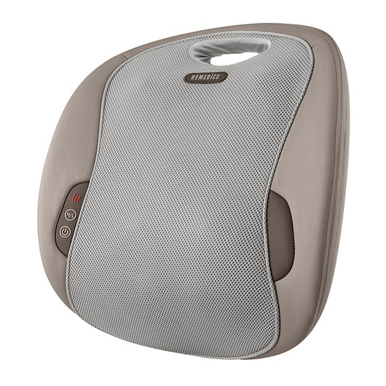 HoMedics Shiatsu Pro Instruction Manual And  Warranty Information