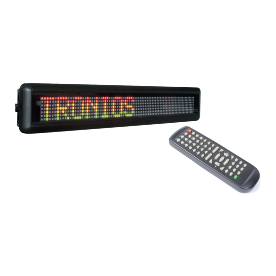 Tronios Beamz Instruction Manual
