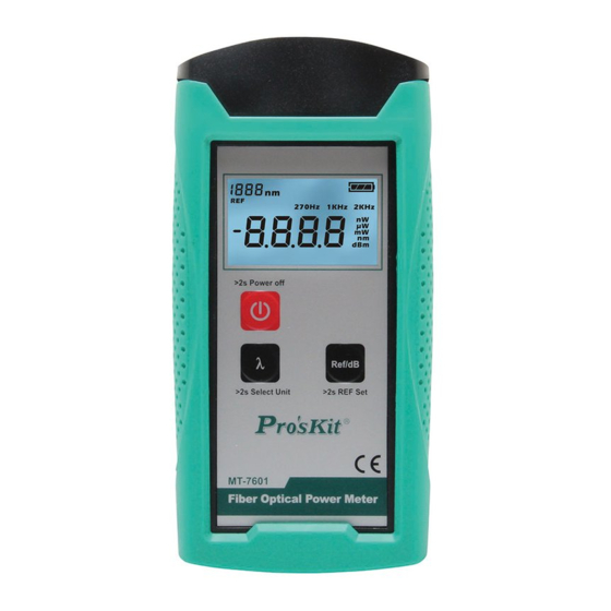 Pro's Kit MT-7601 User Manual