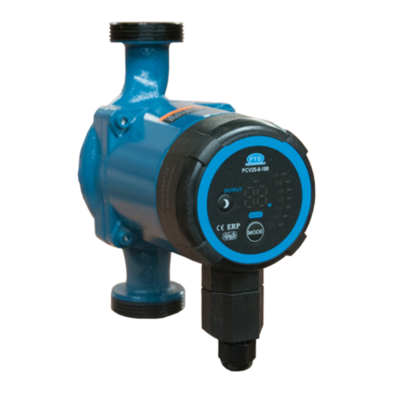 PYD Electrobombas PCV Series Manuals
