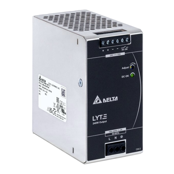 Delta LYTE DRL-24V240W1A Series Technical Data Sheet