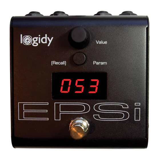 Logidy EPSi Convolution Reverb Pedal Manuals
