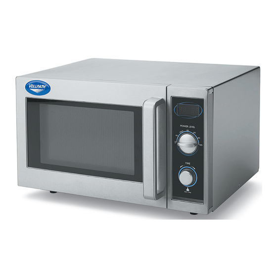 Vollrath MWA7125 Operator's Manual