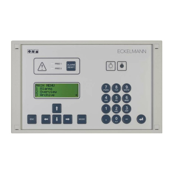 ECKELMANN CI 3000 Operating	 Instruction