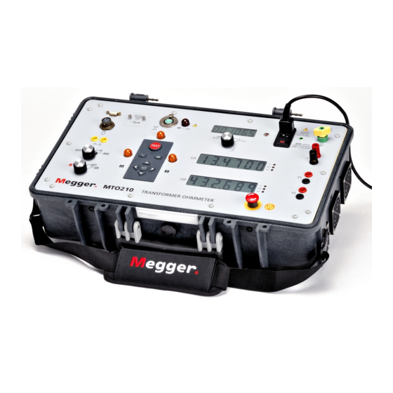 Megger MTO210 Instruction Manual