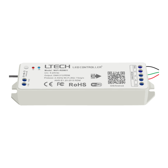 Ltech WiFi-RDM01 - Wi-FI RDM LED Controller Operating Instruction