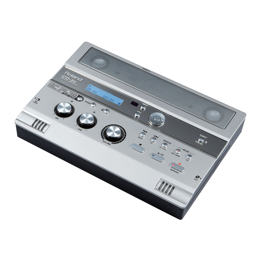 Roland CD-2e Features Manual