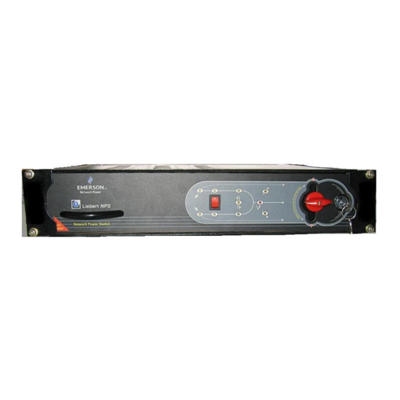 Liebert NETWORK POWER SWITCH 2 Installation Manual