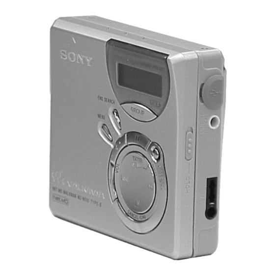 Sony MZ-N510CK Service Manual