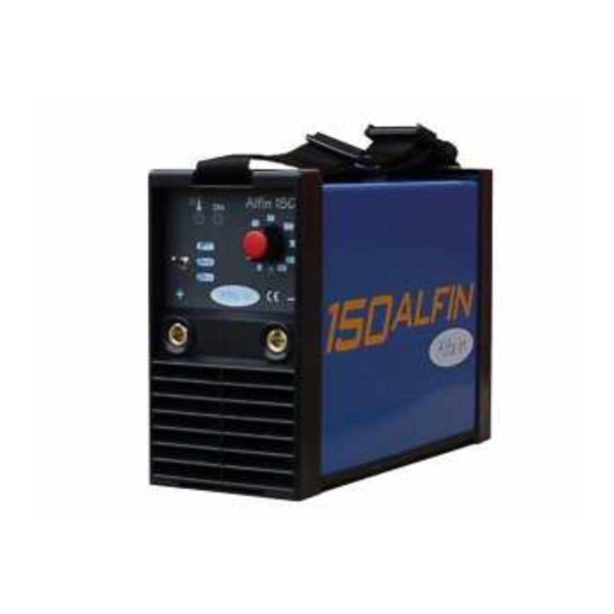 ALFIN 150 TP Welding System Manuals