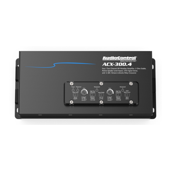 AudioControl ACX-300.4 Quick Start Manual