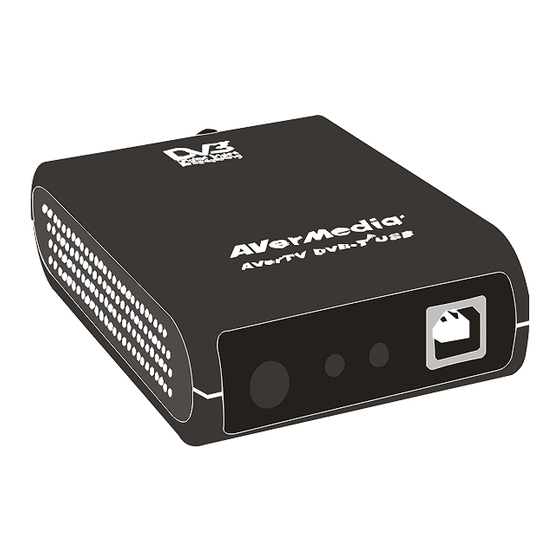 Avermedia  DVB-T USB Quick Installation Manual