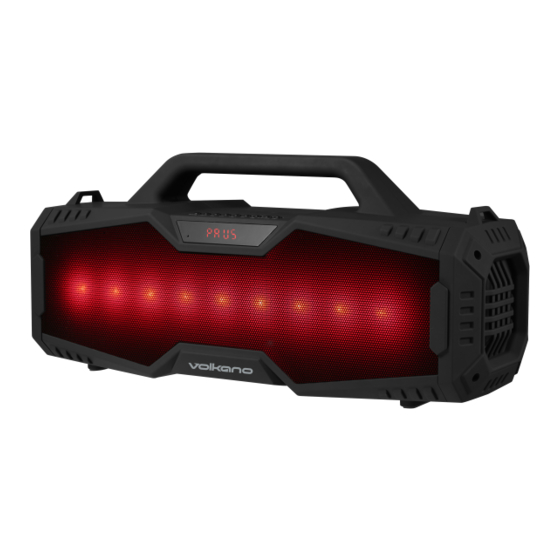User Manuals: volkano Cylon Series Bluetooth Speaker