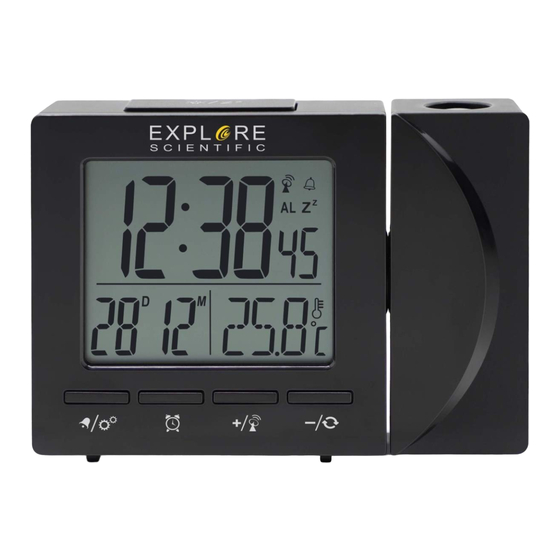 User Manuals: Explore Scientific RDP1001 Alarm Clock