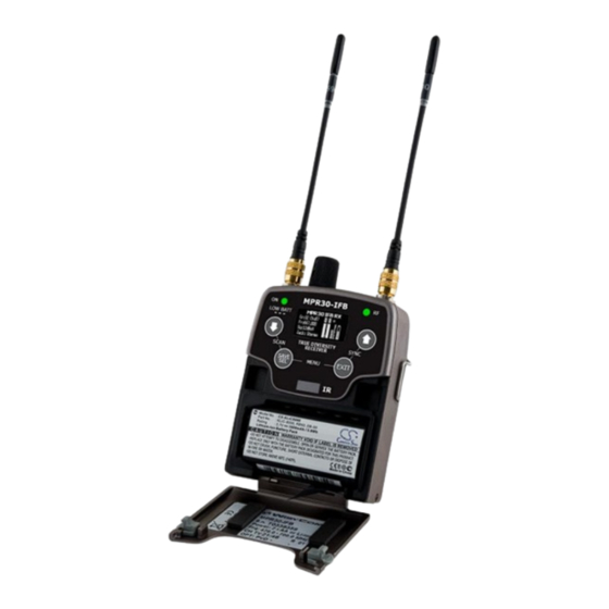 WisyCom MPR30-IFB User Manual