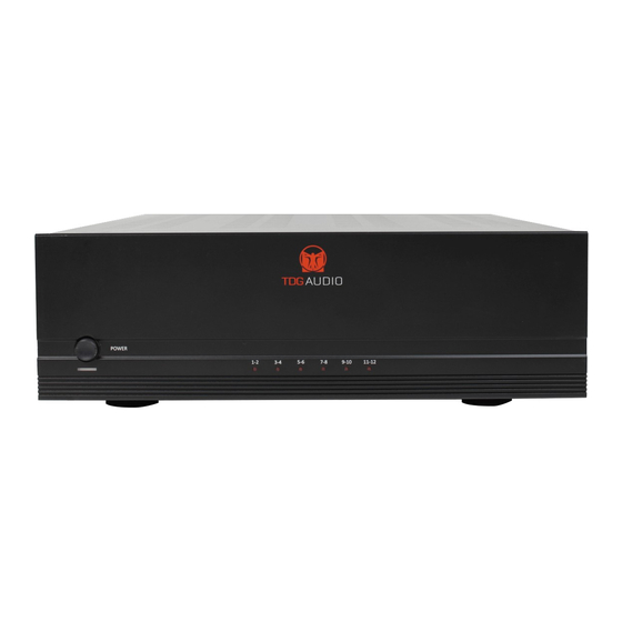 TDG AUDIO Signature Series Owner's Manual
