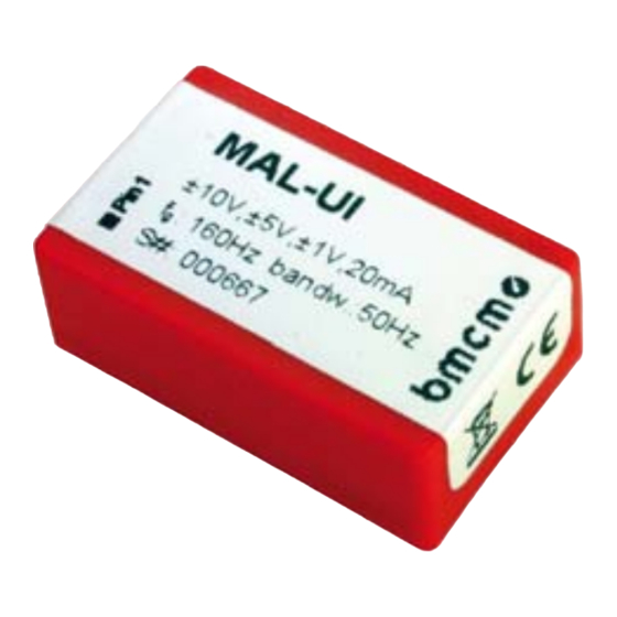 bmcm MAL-UI Quick Start Manual