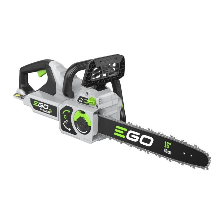 EGO Power Plus CS1610E, CS1410E - CHAIN SAW Manual