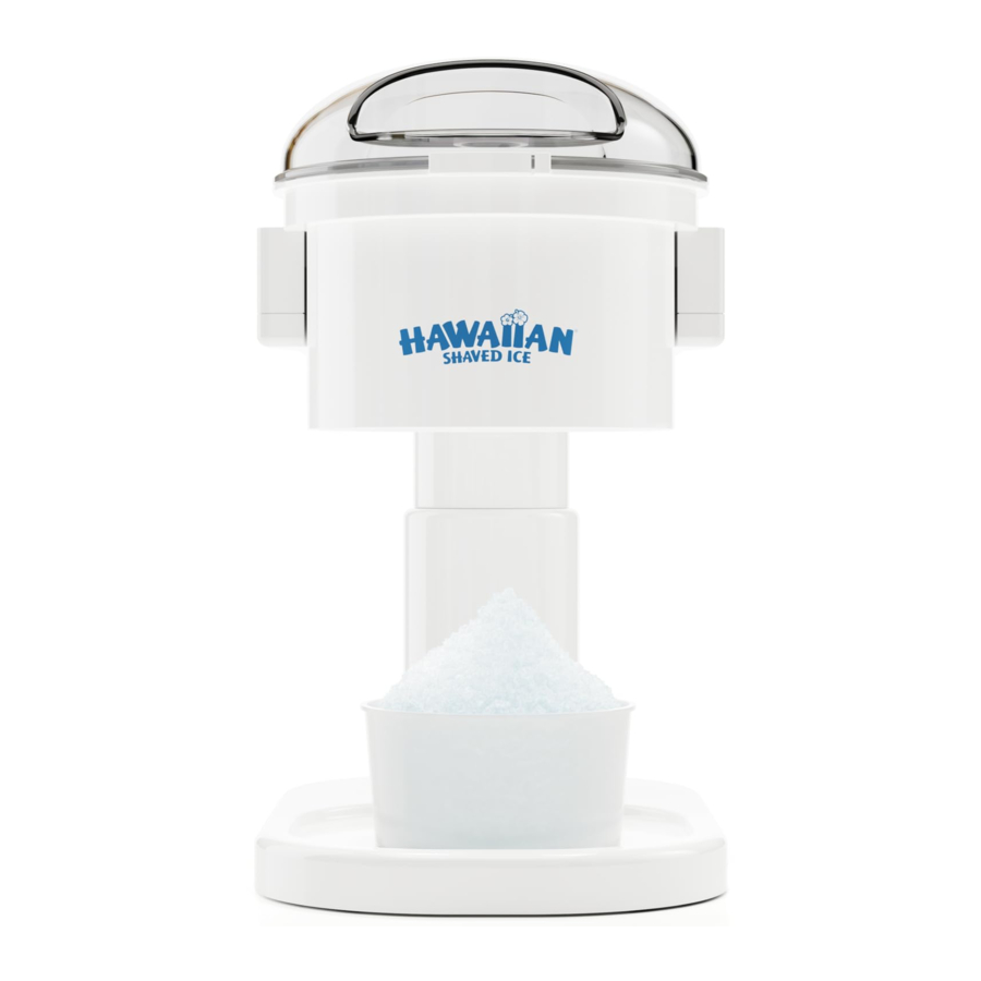 Hawaiian shaved ice S700 Manual