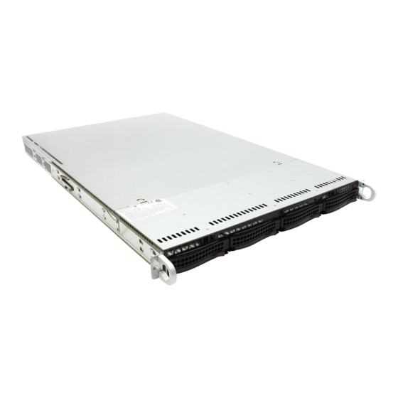Supero SuperServer 6017R-72RFTP Manuals