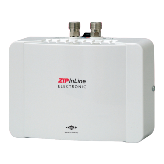 Zip InLine ES3 Installation, Maintenance And User Instructions