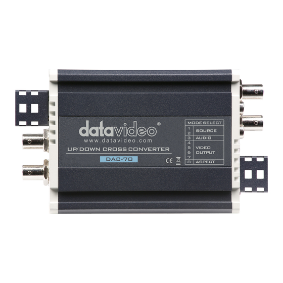 Datavideo DAC 70 Instruction Manual