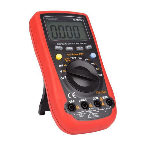 Velleman DVM898 User Manual
