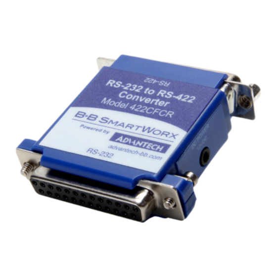 Advantech B+B SmartWorx 422CFCR Quick Start Manual