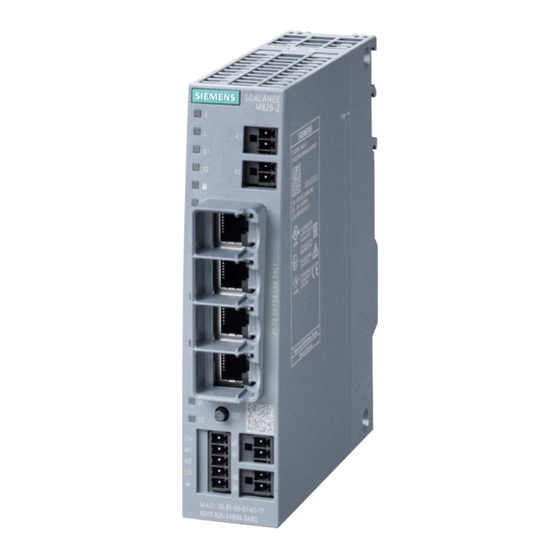 Siemens SIMATIC NET SCALANCE M826 Operating Instructions Manual