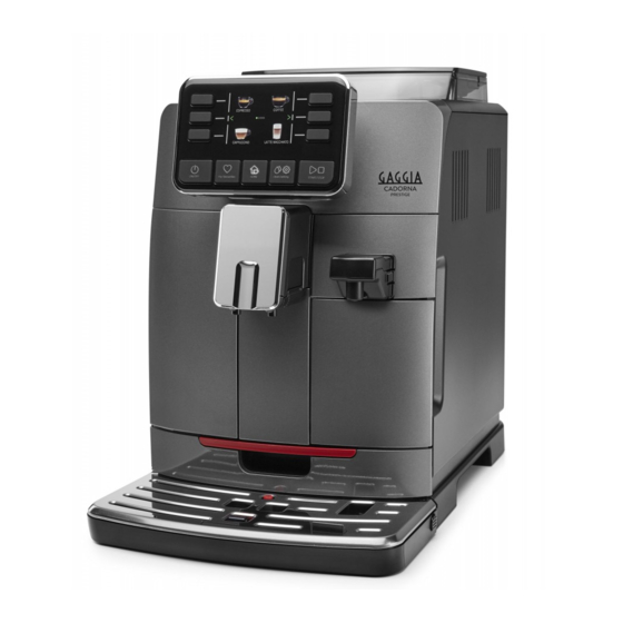 Gaggia Milano CADORNA PRESTIGE Operating Instructions Manual