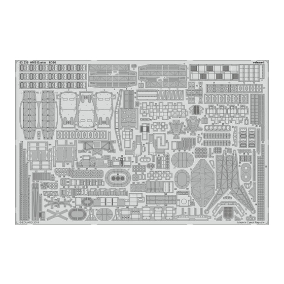 Eduard HMS Exeter 1/350 Quick Start Manual