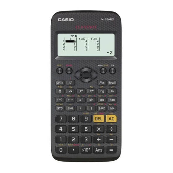 Casio fx-95AR X User Manual