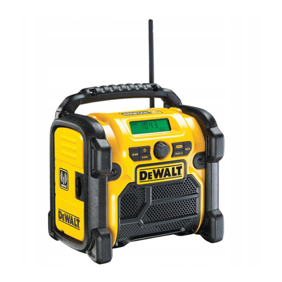 DeWalt DCR021 Original Instructions Manual