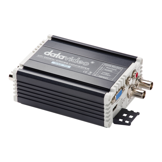 Datavideo DAC-70 Quick Start Manual