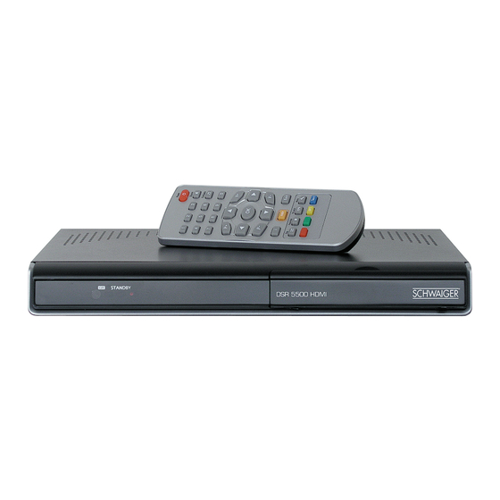 Schwaiger DSR 5500 HDMI Operating Instructions Manual
