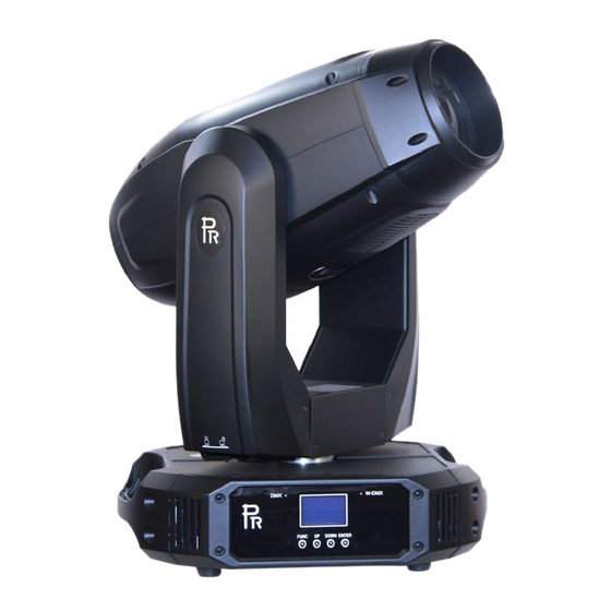 PR Lighting XR480 BWS Manuals