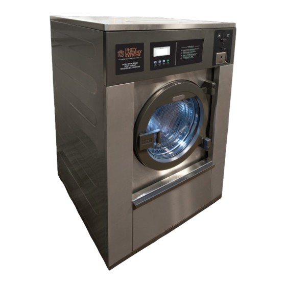UNITY LAUNDRY SYSTEMS UTS38 Manuals