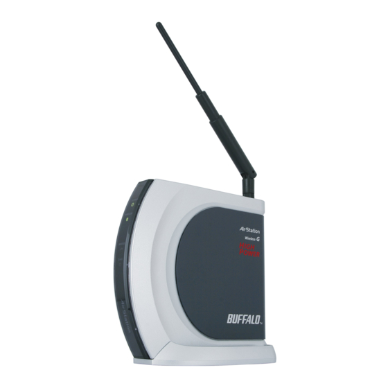 BUFFALO WHR-G54S : WIRELESS-G 125* HIGH-SPEED BROADBAND ROUTER & ACCESS POINT Manuals