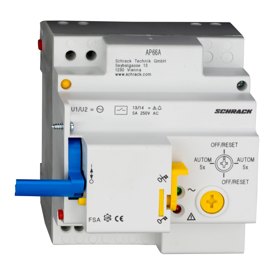 Schrack Technik FSA Installation Instructions Manual
