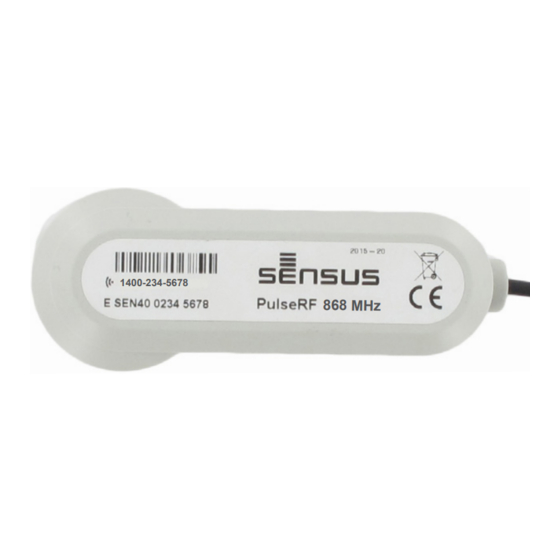 Xylem Sensus PulseRF-A3 Installation Manual