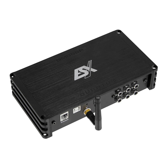 ESX Quantum QM66SP Sound Processor Manuals