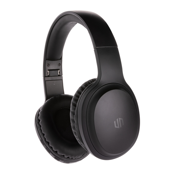 User Manuals: XINDAO Urban Vitamin Belmont Headphone