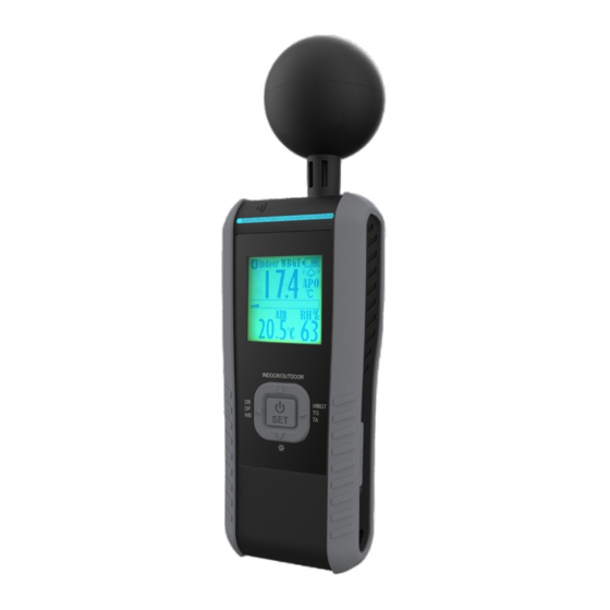 User Manuals: Eplus BL-H1 Heat Stress Meter