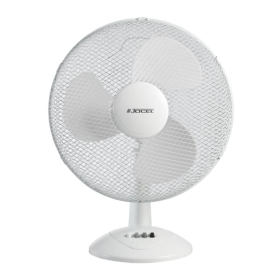 Jocel JVM030580 Desk Fan Manuals