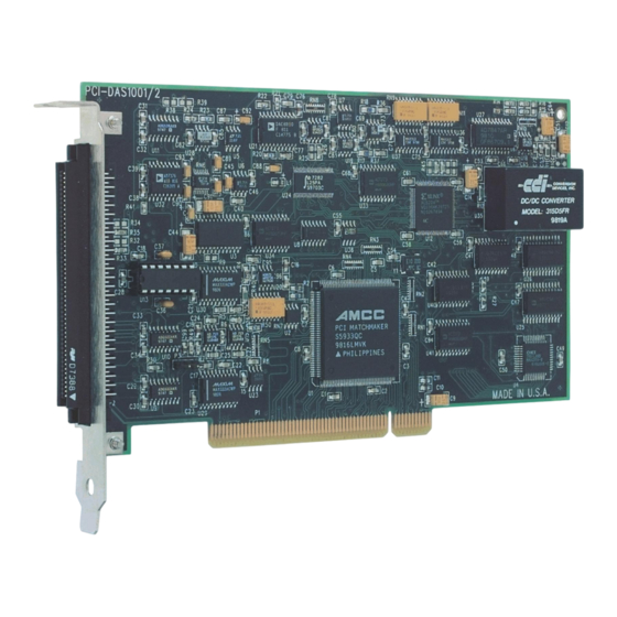 Measurement Computing PCI-DAS1001 User Manual