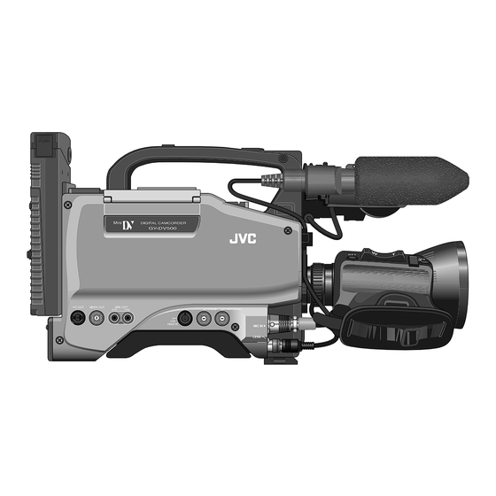 JVC GY-DV500E - Pal Professional Dv Camcorder Instructions Manual