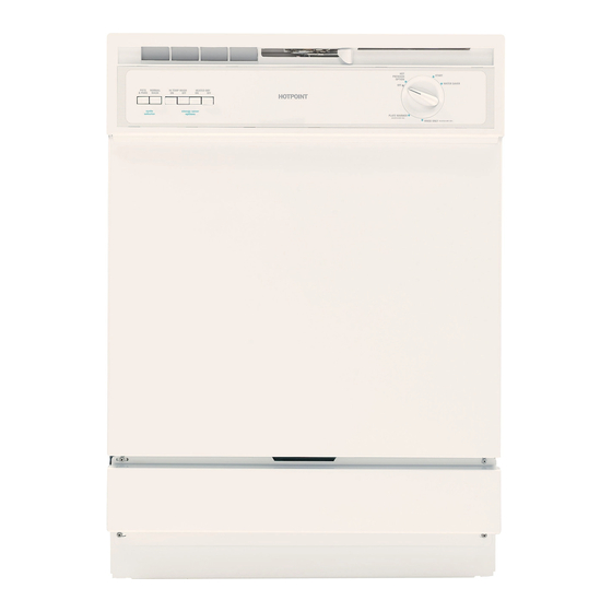 Hotpoint HDA3600RCC - 24" Dishwasher Installation Instructions Manual