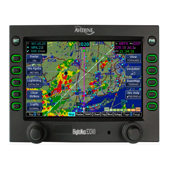 Avidyne FlightMax EX500 Pilot's Manual
